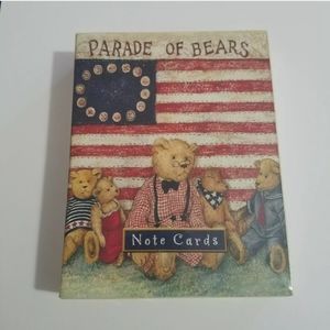 Vintage Parade Of Bears Notecards